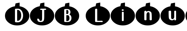 DJB Linus' Pumpkin font preview